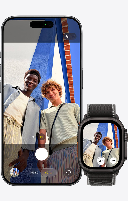 iPhone y Apple Watch — captura cada momento